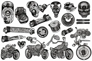 Mechanic electric tattoo idea
