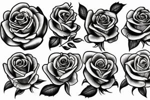 Barrel pistol roses tattoo idea