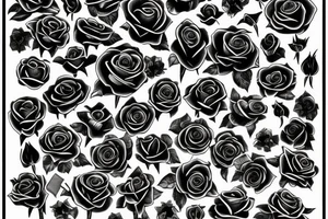 Bullet roses tattoo idea