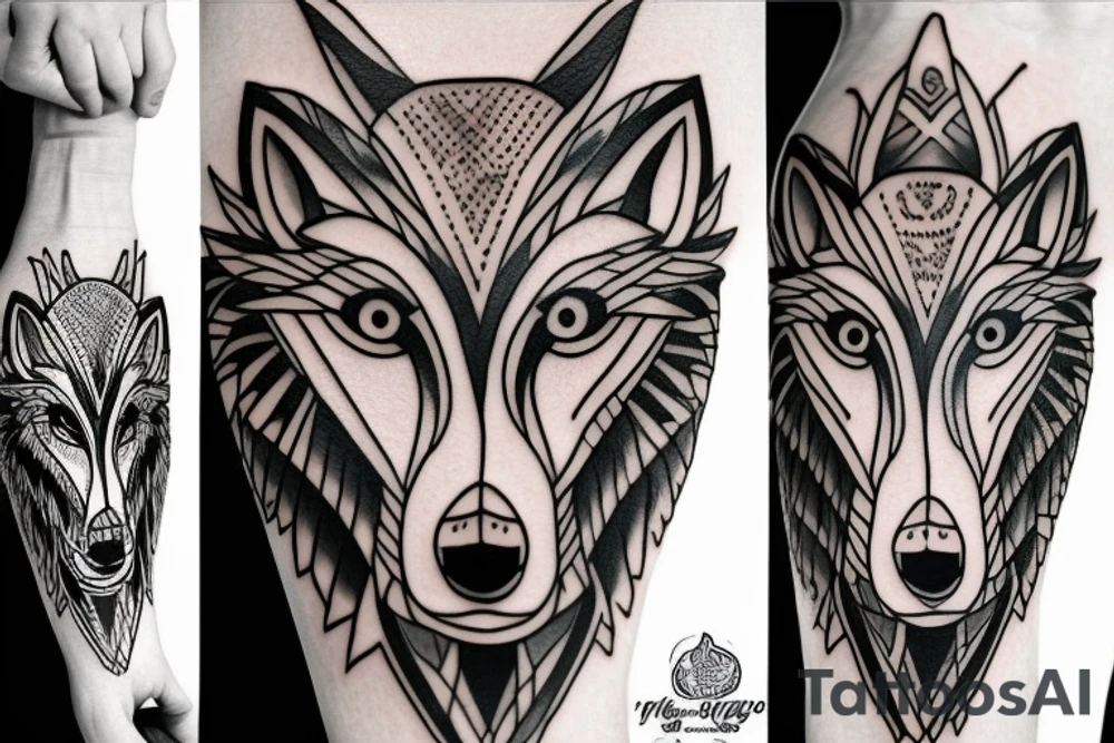 Wolf tattoo tattoo idea