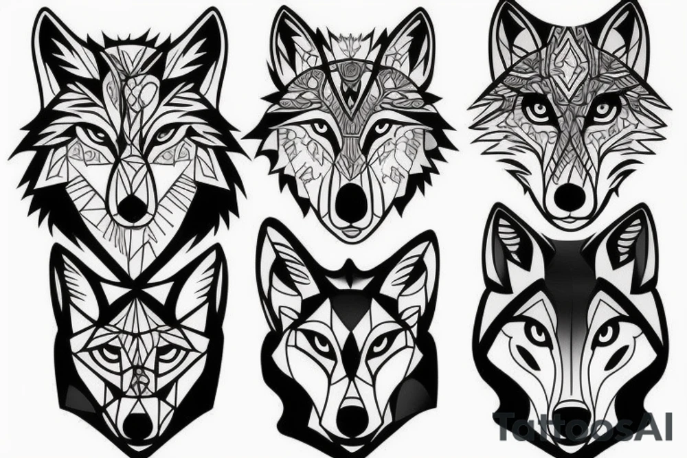 Wolf tattoo tattoo idea