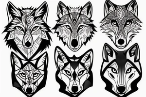 Wolf tattoo tattoo idea