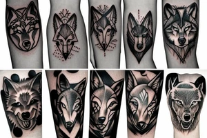 Wolf tattoo tattoo idea
