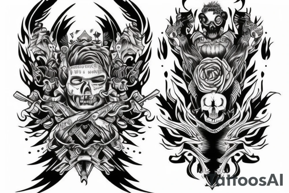 concept discipline fear power contact tattoo idea