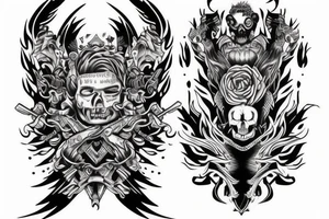 concept discipline fear power contact tattoo idea