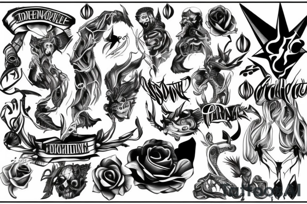 concept discipline fear power contact tattoo idea