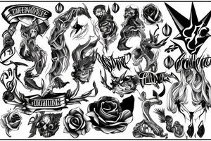 concept discipline fear power contact tattoo idea