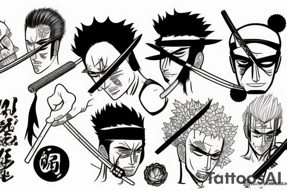 roronoa zoro tattoo idea