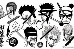 roronoa zoro tattoo idea