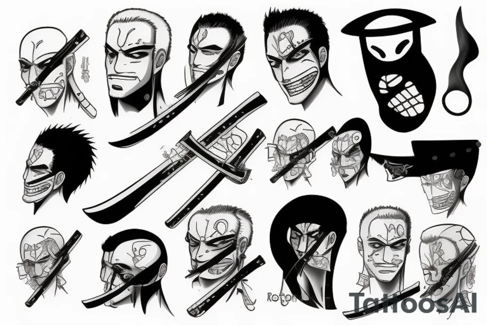 roronoa zoro tattoo idea