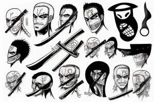 roronoa zoro tattoo idea