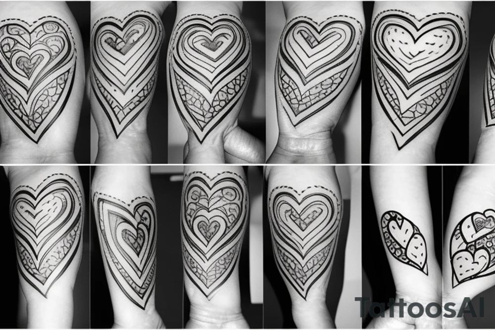 Love heart tattoo idea