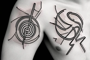 Type 1 Diabetes with medical symbol tattoo idea