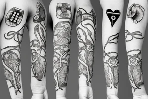Type 1 Diabetes with medical symbol tattoo idea