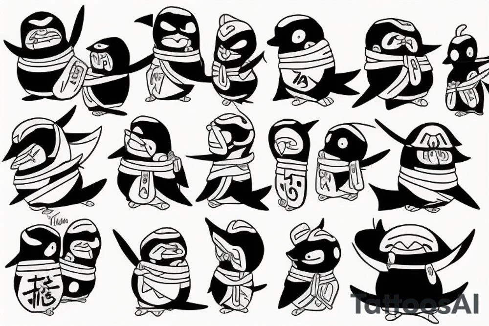 Club_penguin ninja tattoo idea
