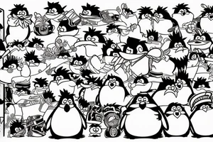 Club_penguin puffle tattoo idea