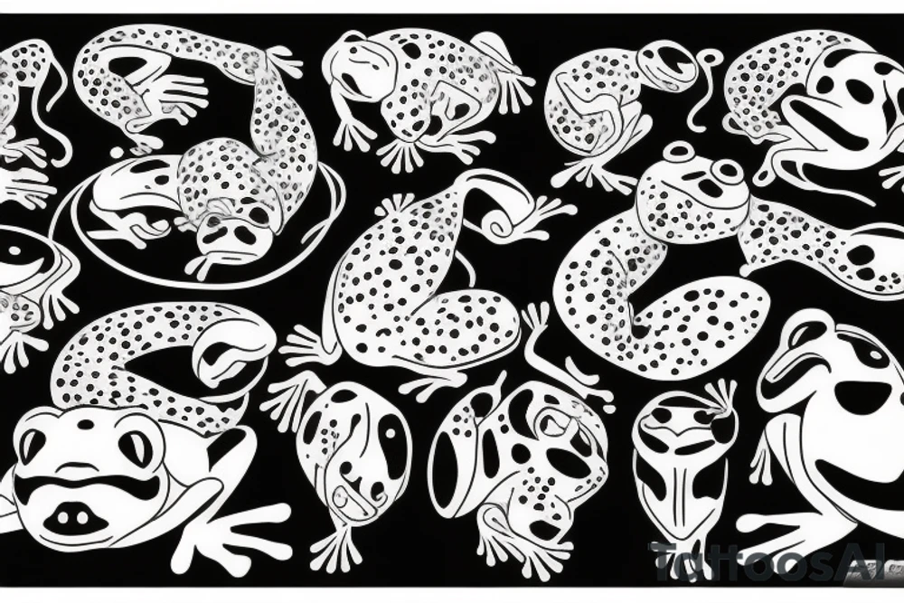Frog eating tattoo idea