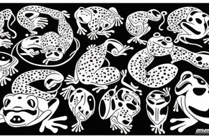Frog eating tattoo idea
