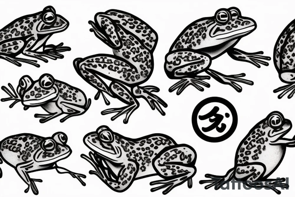 Frog eating tattoo idea