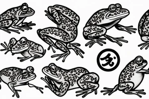 Frog eating tattoo idea