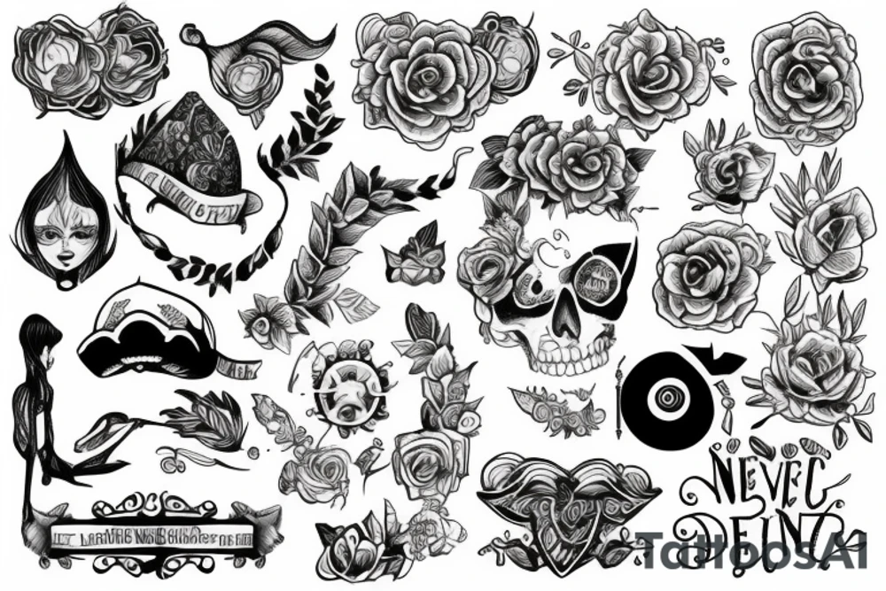 Never lost tattoo idea