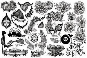 Never lost tattoo idea