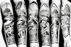 Ice hockey skate tattoo idea