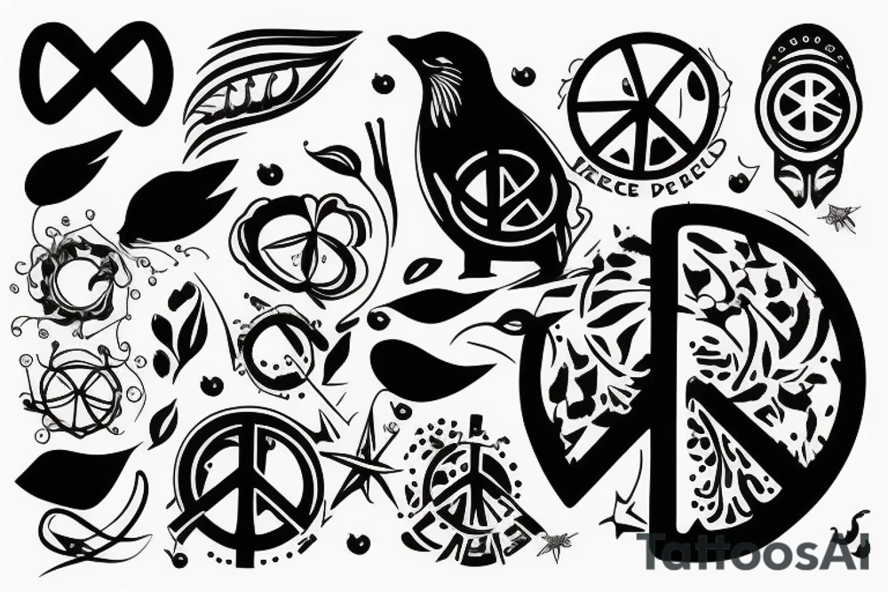 Peace tattoo idea