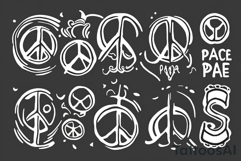 Peace tattoo idea