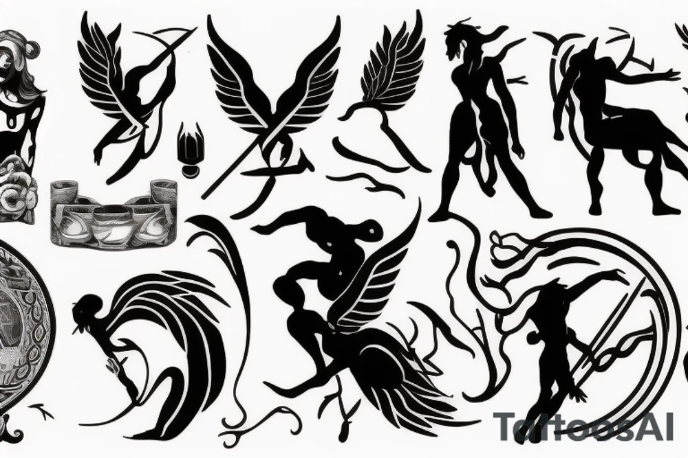mythic greek god tattoo idea