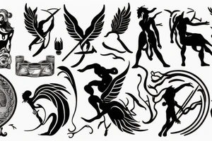 mythic greek god tattoo idea