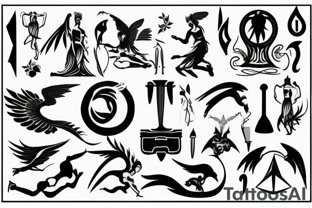mythic greek god tattoo idea