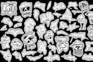 Snorting cocaine tattoo idea