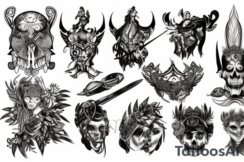 warrior tattoo idea