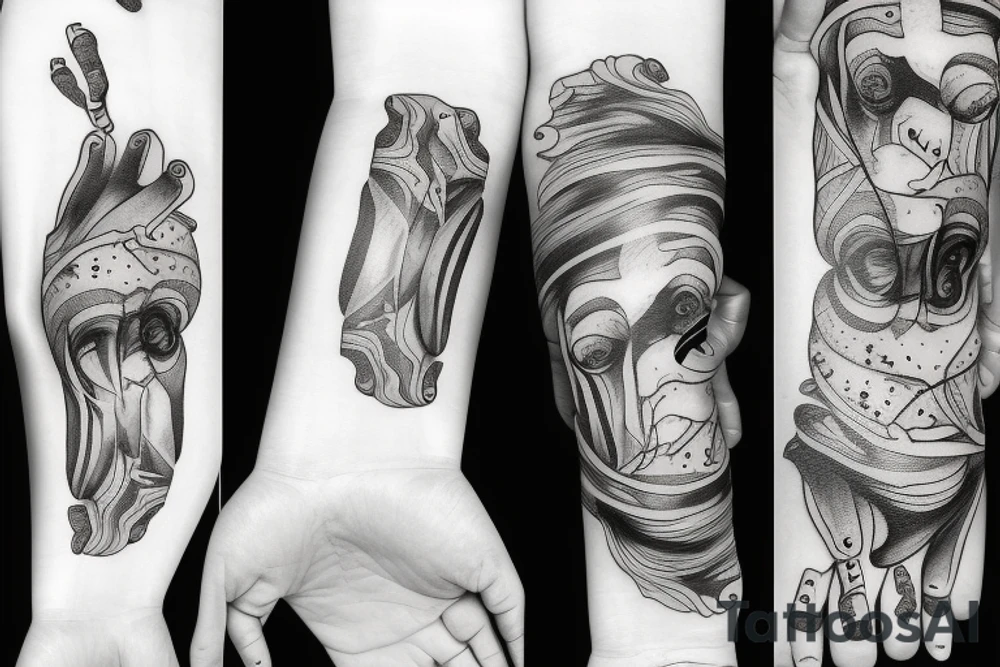 Treue love kinderhand tattoo idea