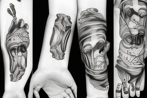 Treue love kinderhand tattoo idea