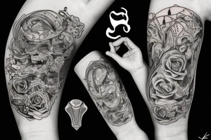 Vater Sohn liebe auf Unterarm tattoo idea