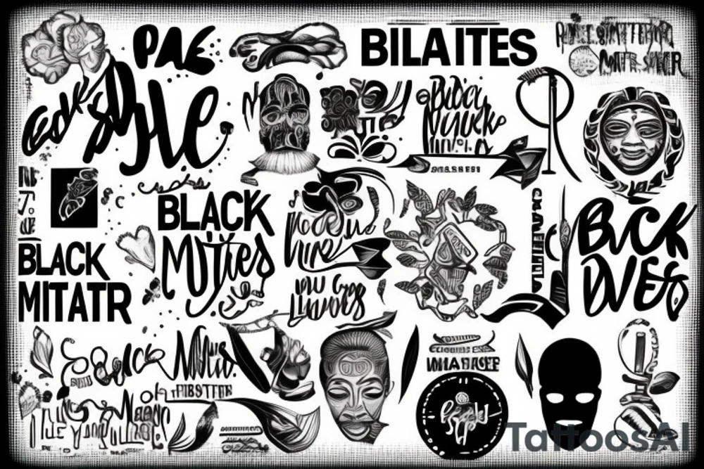 Black Lives Matter tattoo idea