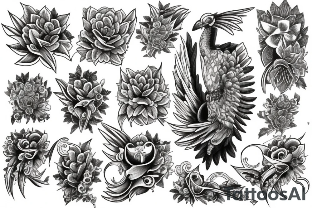fenix from flowers tattoo idea