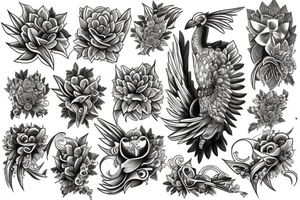 fenix from flowers tattoo idea