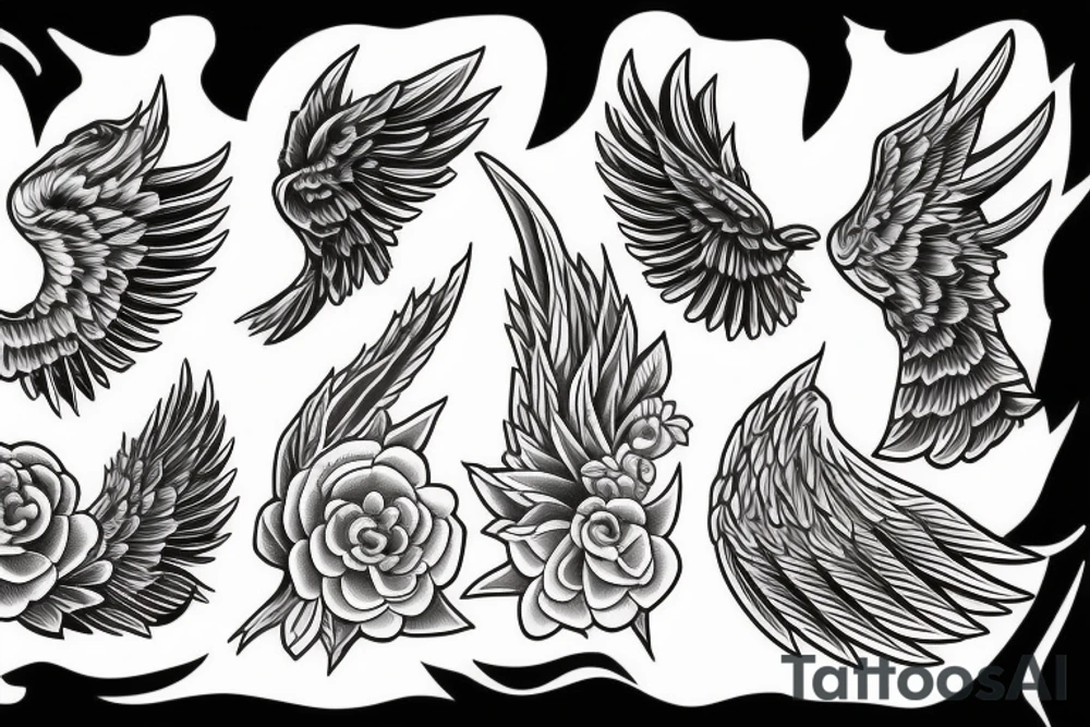 wing to back. tattoo idea