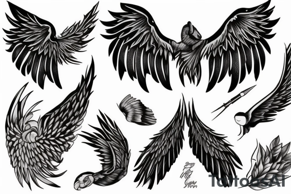 wing to back. tattoo idea