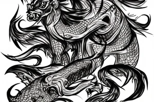 A picture of a Chimera tattoo idea