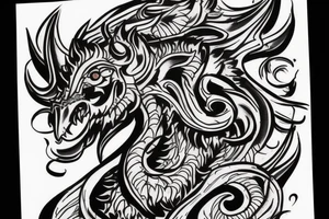A picture of a Chimera tattoo idea