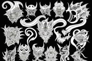 A picture of a Chimera tattoo idea