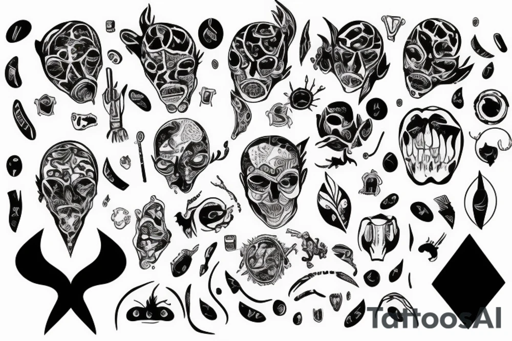 Chaotic in the inside, organized on outside tattoo idea Chaotic in the inside, organized on outside tattoo idea