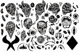Chaotic in the inside, organized on outside tattoo idea