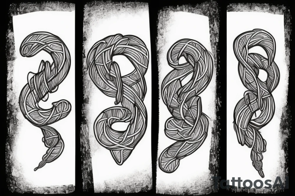 straight twizzler tattoo idea