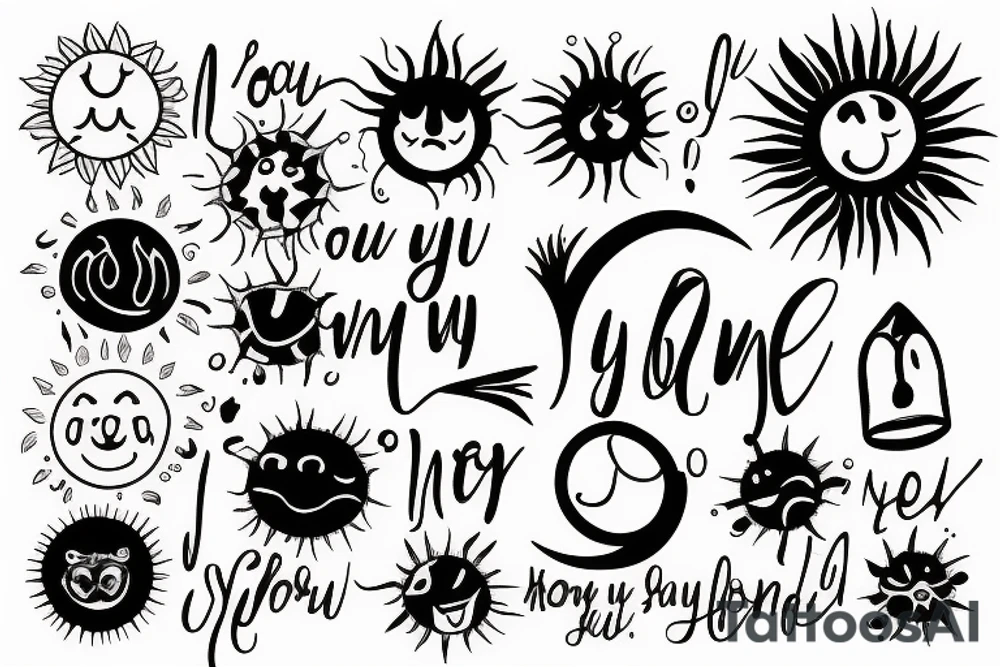 you are my sunshine tattoo idea