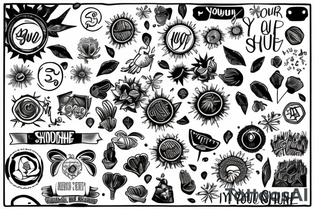 you are my sunshine tattoo idea